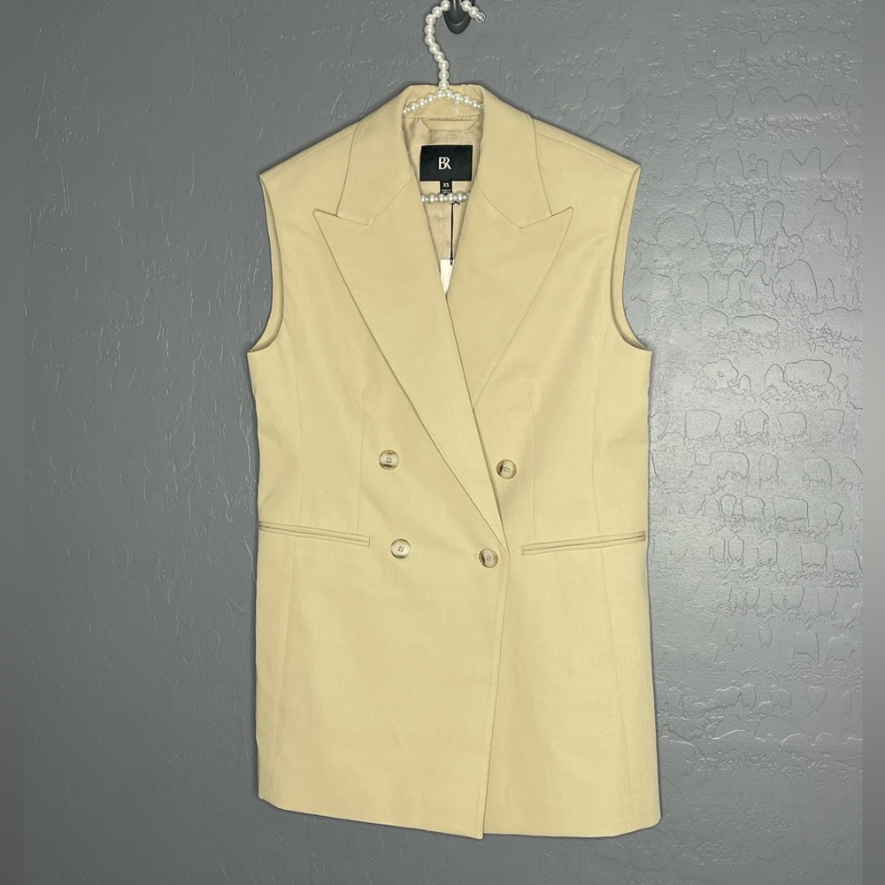 BR Banana Republic Fabrica Alta Long Suit Vest